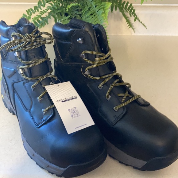 ACE 76747 Burren Black Water-Resistant Composite Toe Non-Slip Work Boot sz 15 - Picture 2 of 9